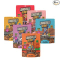 Louisville Jerky Co. Vegan Jerky Variety Pack Plant Based Protein Snack (3 Ounce 6-Pack) – Smoky Carolina BBQ Buffalo Hot Wing General Tso Maple Bacon Pepperoni Pizza Smoked Black Pepper