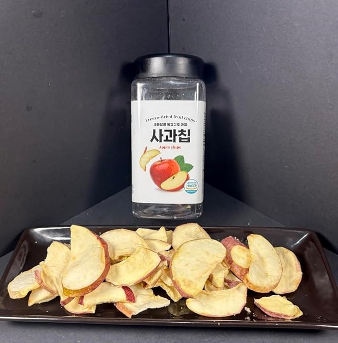Premium Freeze-Dried Fruit Variety Pack 4 Flavors - Apple Yellow Peach Strawberry Jackfruit HACCP Certified