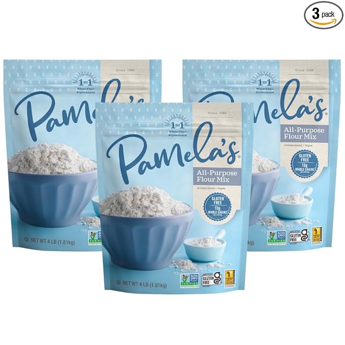 Pamela's Products Gluten Free Artisan Flour Blend 4 Pound (Pack of 3)