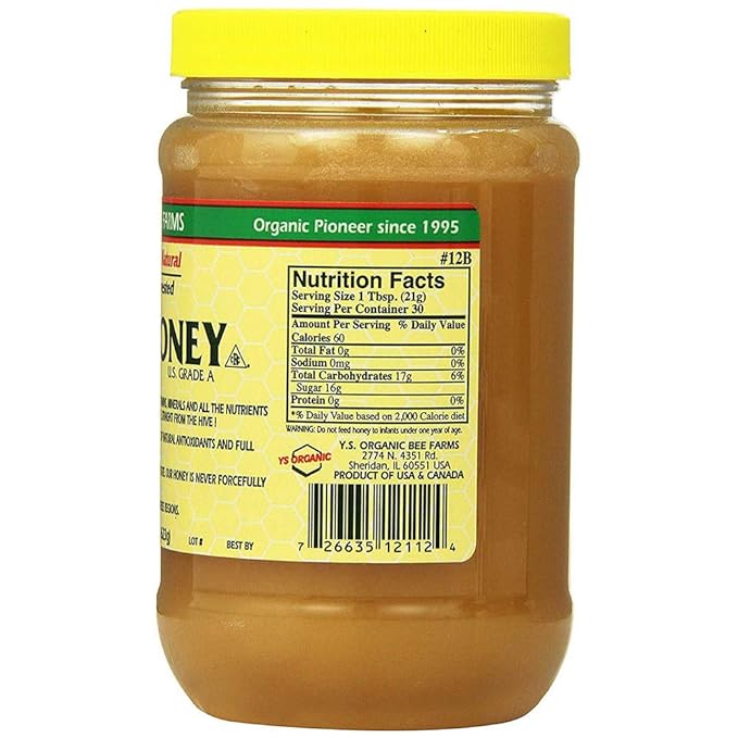Y.S. Eco Bee Farms Raw Honey - 22 oz1pack