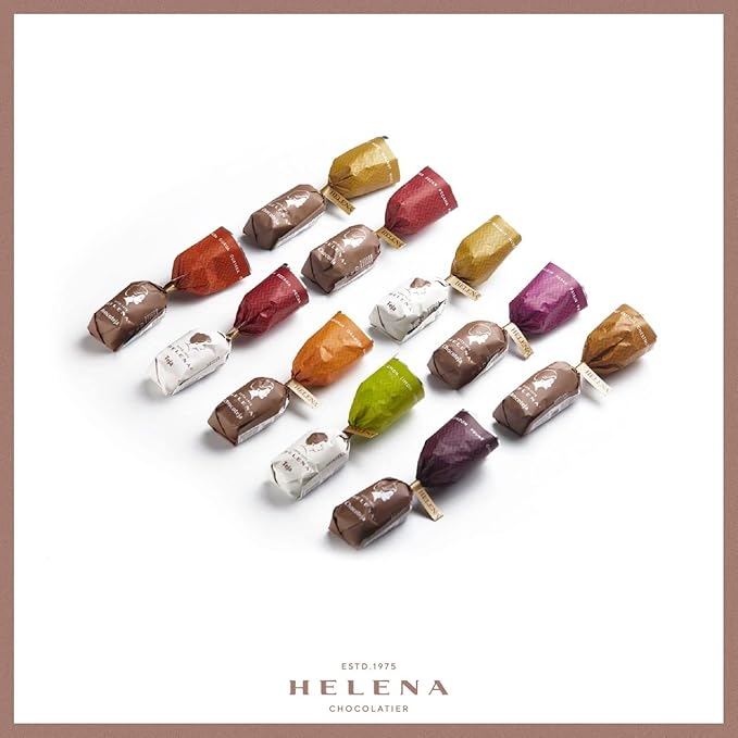 HELENA Chocolatier Fine Tejas and Chocotejas with a variety of fillings all covered in an outer layer of chocolate. (CHOCOTEJA &amp TEJA MIX 10 PACK)