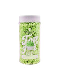 Pastry Chef's Boutique Green Blossom Belgian Chocolate Curls Topping for Cupcake Hot Cocoa Ice Cream Cookies Cake Decorating - 5 oz