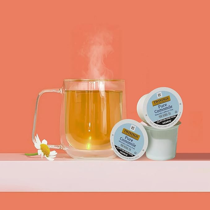 Twinings 20 Count Herbal &amp Decaffeinated Sampler Assorted Keurig 2.0 K-Cups – Perfect Gourmet Gift Set