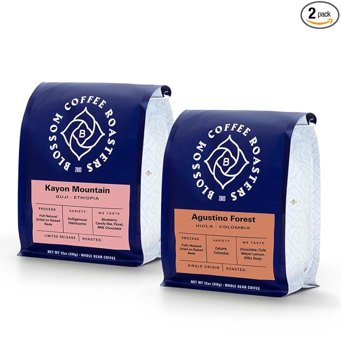 Bean Box Coffee Sampler - Light Roast 2-Pack Freshly Ground Gourmet Coffee