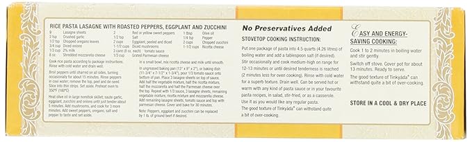 Tinkyada Brown Rice Pasta Lasagne 10-Ounce (Pack of 6)
