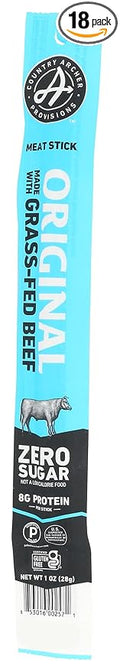 Country Archer Original Flavor Beef Stick Jerky Gluten Free 1 Ounces (Pack Of 18)