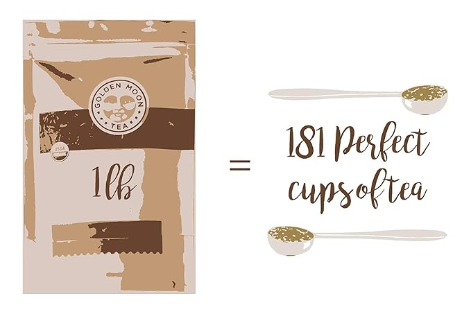 Golden Moon Tea MASALA CHAI TEA 181 Servings Authentic Original Organic Recipe
