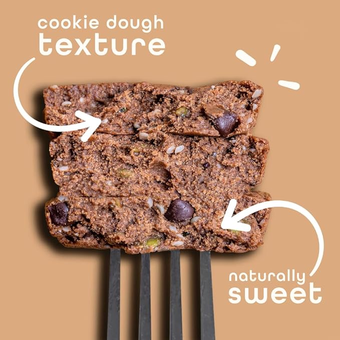 Feel Vegan Protein Bars Balance Cordyceps 15g Protein Adaptogenic Snack Organic Low Carb Gluten Free Dairy Nut Grain Soy Free Cookie Dough 10 Pack