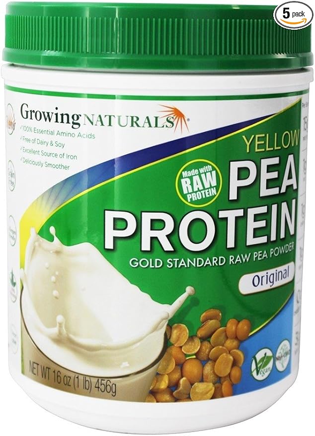 Growing Naturals Pea Protein Powder Natrl 16 Oz5