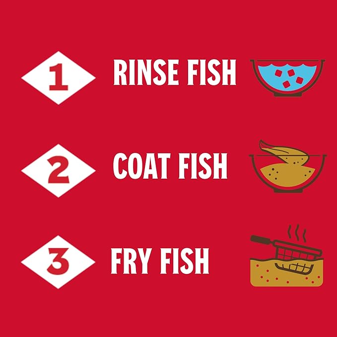 Louisiana Fish Fry Seasoned Fish Fry Seafood Breading Mix 2.88 Pound (Pack of 1) - Season and Cook All Your Fish Shrimp Oysters Vegetables and More to Crispy Perfection