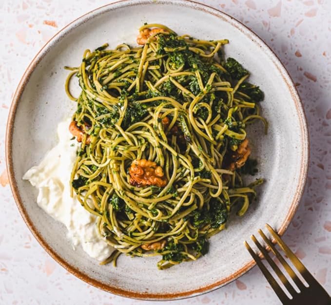 Explore Cuisine Organic Edamame Spaghetti - 2.2 lbs - Low-Carb Keto-Friendly and Explore Cuisine Organic Brown Rice Stir Fry 8 oz Pack of 10 - Easy-to-Make Noodles - Gluten Free - 40 Total Servings