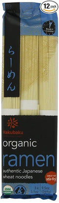 Hakubaku Organic Ramen Noodles 9.5 Ounce (Pack of 12)