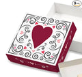 Sugar Free Valentine's Day Candy Hearts Chocolate Gift Box filled with 9 pieces of assorted chocolate by Diabetic Candy perfect for Mom Dad Girlfriend Boyfriend Wife or Husband Heart &amp Diabeti