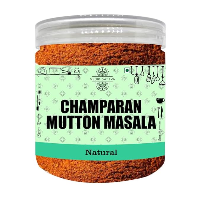 Vedik Sattva Natural Champaran Mutton Masala 2.11 OZ / 60 GM | Pack Of 1 Box
