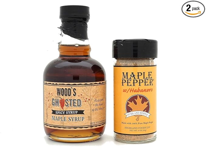 Hot Pepper Sweet Heat Set - Habanero Maple Pepper and Ghost Pepper Maple Syrup