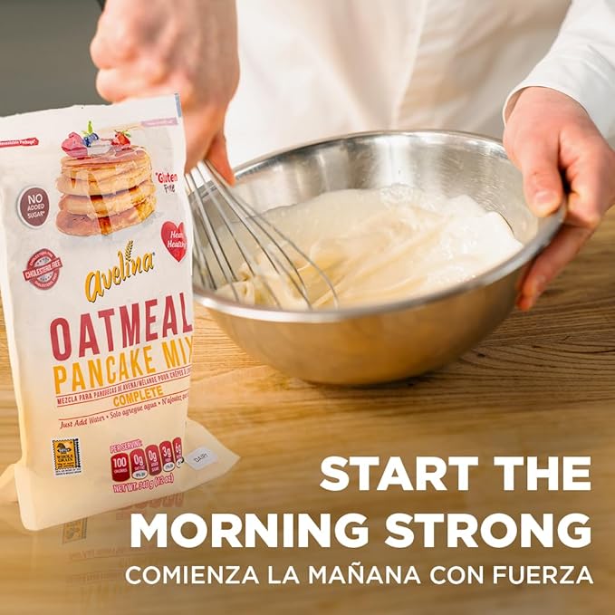 Avelina Oatmeal Pancake Mix - Gluten-Free Oat Flour - 12 oz (Pack of 1)