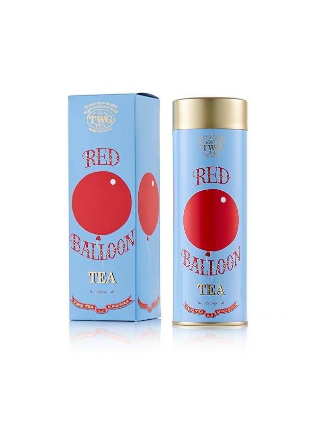 TWG Tea | Red Balloon Tea | Rooibos Tea | Coconut &amp Blueberries | Haute Couture Tin 100g | Gift Set