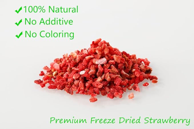 Premium Freeze Dried Strawberries Pieces 16 Oz/1 Lb/454gFrozen Dried Strawberry100% Natural &amp No Additives.