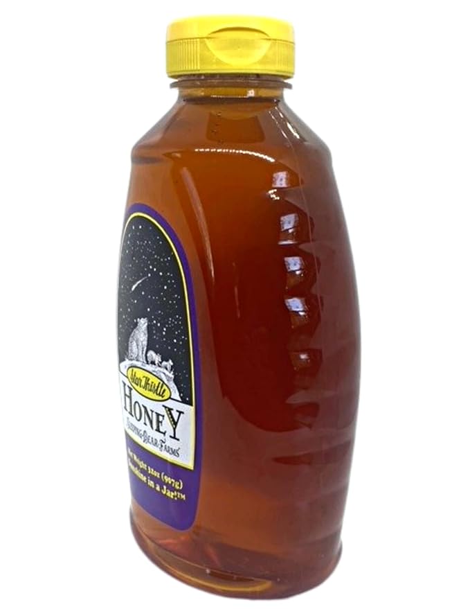 Star Thistle Honey 32oz. Bottle - Case of 12 Bulk Wholesale Honey Unpasteurized Unblended No Additives Pure Michigan Honey