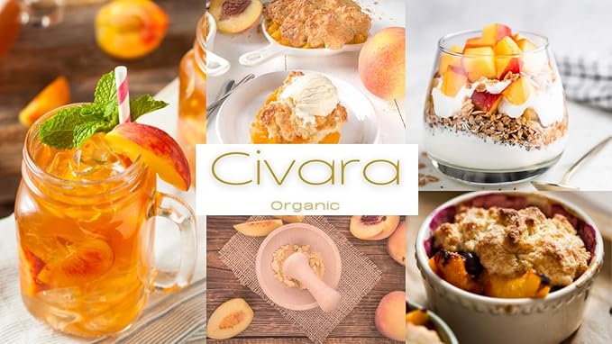 Civara Organic Apple Powder 6oz &amp 12oz | 100% Natural Fruit Powder | No Sugar &amp Additives | Great Flavor for Drinks Smoothie Beverages | USDA Organic | Vegan | Gluten Free (12 Ounces)