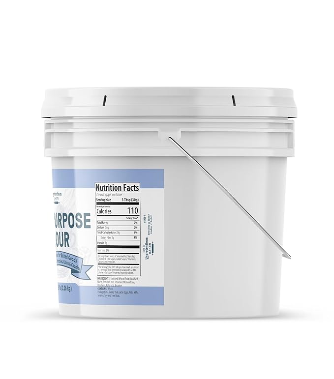 Unpretentious All-Purpose Flour (1 Gallon) Baking Thickening