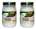 KETO Coconut Virgin Oil USDA Certified Cold Pressed UNREFINED - 2 Jars 14 oz each