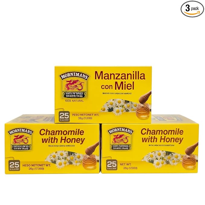 Hornimans Manzanilla Con Miel (Chamomile Tea) 50grs. 3-pack