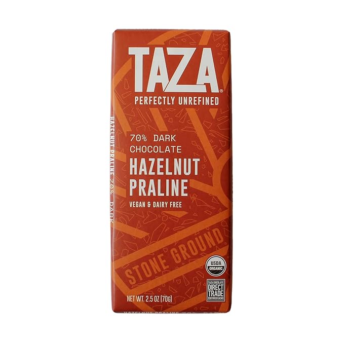 Taza Chocolate Organic Seriously Good Dark Chocolate Bar Variety Pack Bundle 2.5 oz (4 count) Vegan