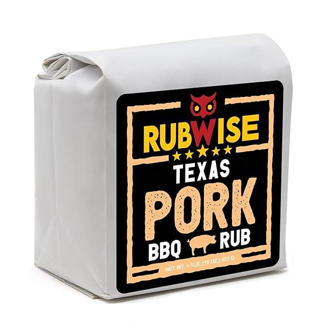 Texas Style Pork Rub &amp El Jefe Rub by Rubwise | BBQ Rub &amp Spices for Smoking &amp Grilling | Dry Rubs | Great on Beef Pork Brisket Steaks Ribs Burgers Chops Pork Butt Tenderloin NO MS