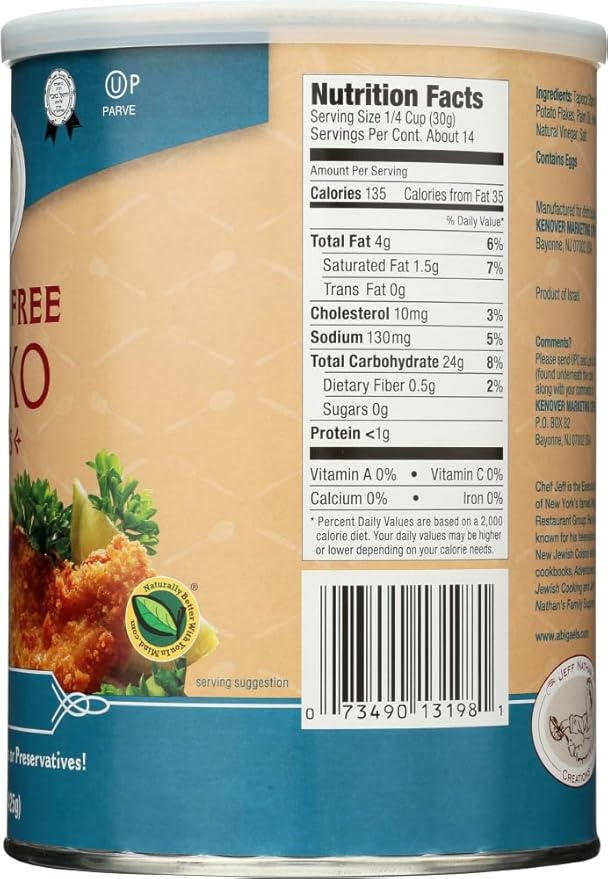 CheffJeff Nathan Creations Gourmet Panko Plain Gluten Free 15 Ounce (2 Pack)