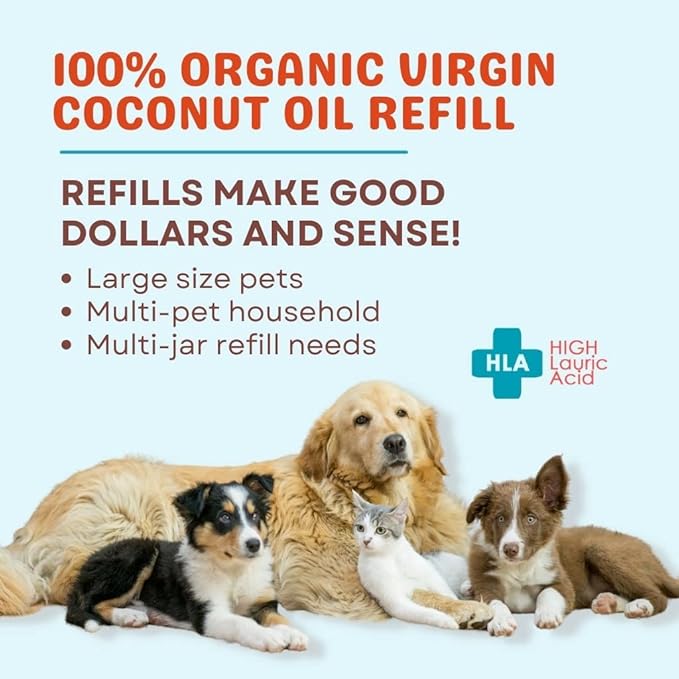 CocoTherapy Organic Virgin Coconut Oil Non-GMO 100% Human-Grade Refill 24 oz.