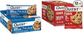 Quest Nutrition Oatmeal Chocolate Chip Protein Bar 12 Count and Peanut Butter Chocolate Chip Protein Cookie 24.5 Oz 12 Count Bundle