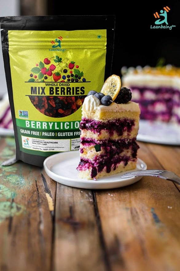 Astha LEANBEING-Dried Berries Mix Berries(200G) High in -Oxidants | Non-GMO Dried Blueberries CranberriesStrawberries gojiberries Black Currants