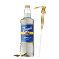 Torani Sugar Free Vanilla Syrup 1 Liter Bottle with Pump Dispenser – Zero Calorie Flavored Coffee Syrup for Lattes Cold Brews Teas Cocktails &amp Desserts