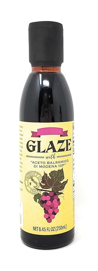 Glaze With Aceto Balsamico Di Modena IGP Product of Italy Net 8.45 Fl Oz (250ml) - Pack of 2