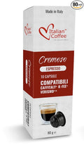 ITALIAN COFFEE FOR ESPRESSO LOVERS Italian Coffee capsules compatible with Verismo CBTL Caffitaly K-fee systems (80 pods CREMOSO blend)
