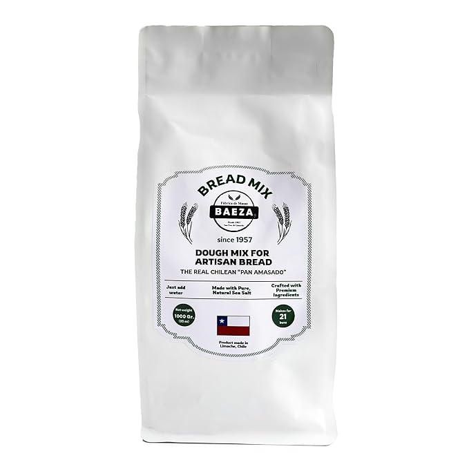 Fabrica de Masas Baeza - Pan Amasado Dough Mix: Fresh Homemade Bread in Minutes! 35 oz (1kg).