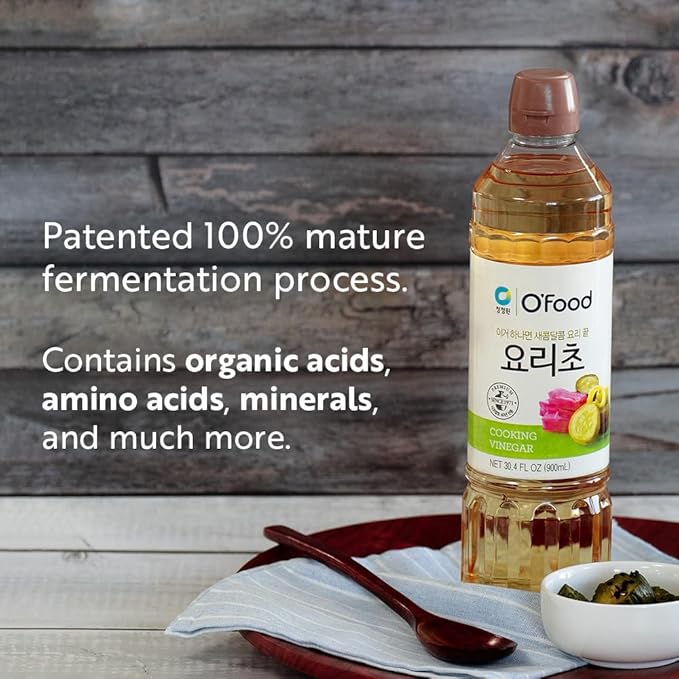 Chung Jung One O'Food Premium Korean Vinegar Kitchen Essential Pantry Staple Perfect for Salads (Cooking 900ml)