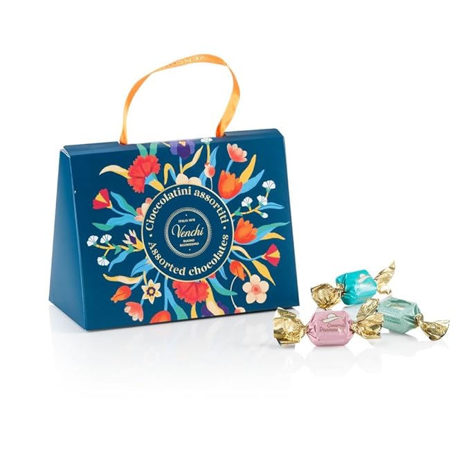 Venchi - Murrine Collection - Bag With Assorted Pearl Chocolates 5.29 oz - With PGI Piedmont Hazelnuts - Gluten Free - Gift Idea for Birthday and Anniversary