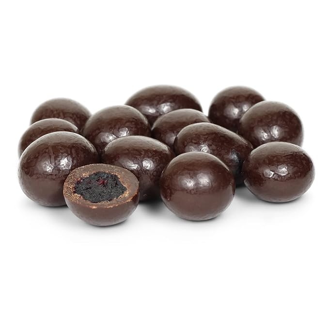 Gourmet Dark Chocolate Blueberries by It’s Delish 3 LBS Bulk | Dark Chocolate Covered Fruit with Real Dried Blueberries | Kosher and Vegan Snack