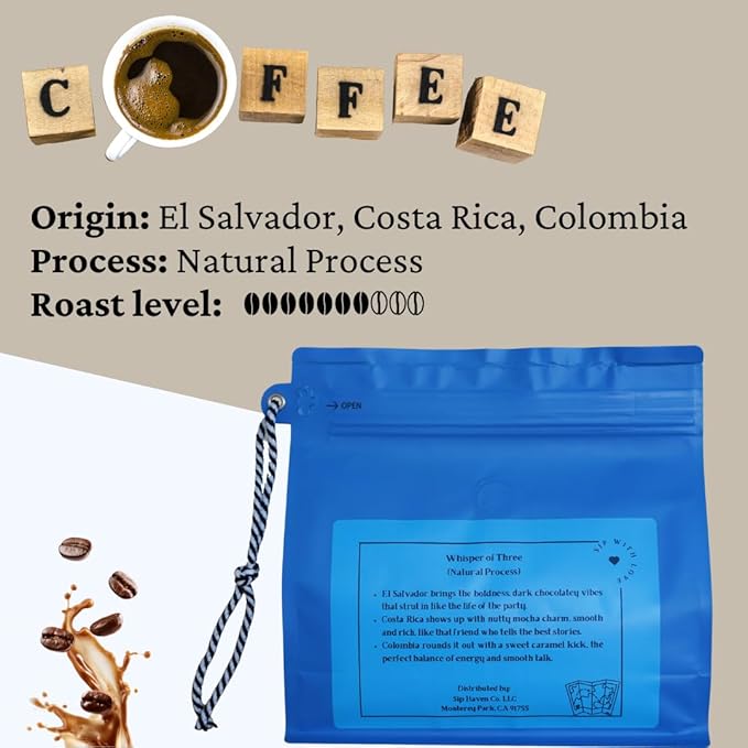 SipHaven Espresso Blend – Sipper's Whisper | Medium Roast Whole Bean Coffee | Rich Smooth Balanced Flavor | Specialty Grade Small Batch Roast | 1lb (16oz)