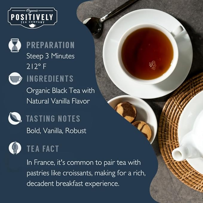 Organic Positively Tea Company Breakfast Tea Sampler Loose Leaf 4 Ounce 3 Pack