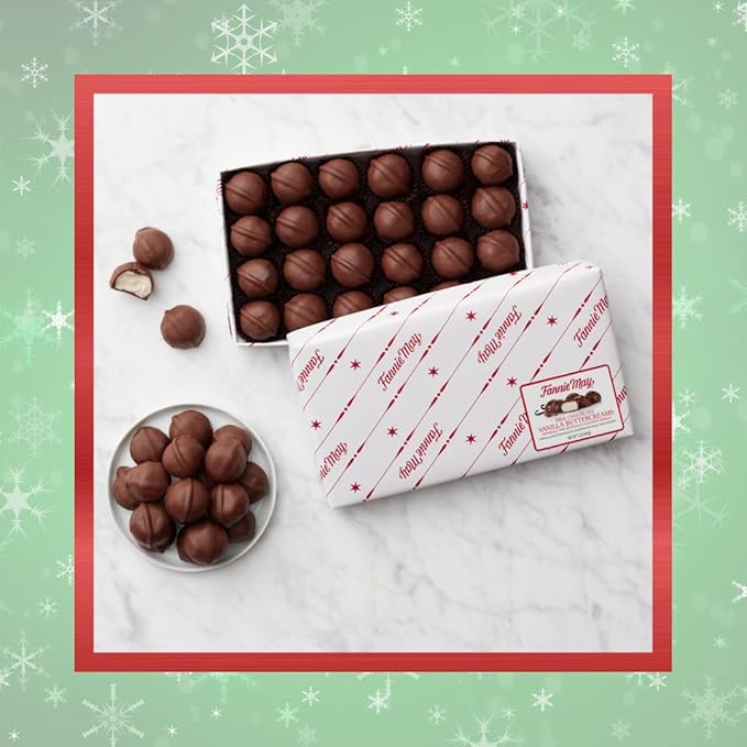 Premium Chocolates 16 Oz. Gift Box Great for Christmas Gifts &amp Holiday Entertaining (Vanilla Buttercreams)