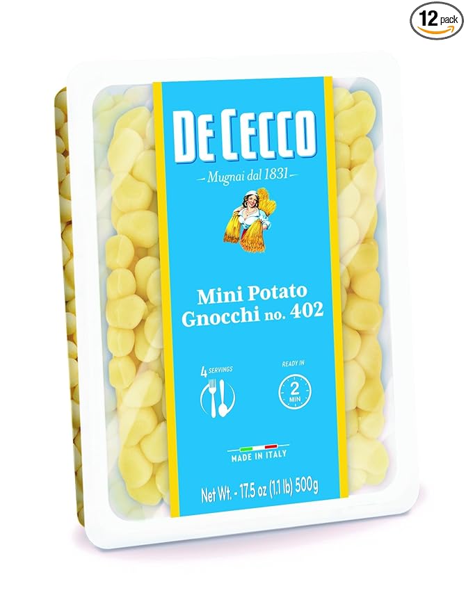 De Cecco Pasta Mini Potato Gnocchi No.402 17.5 Ounce (Pack of 12)