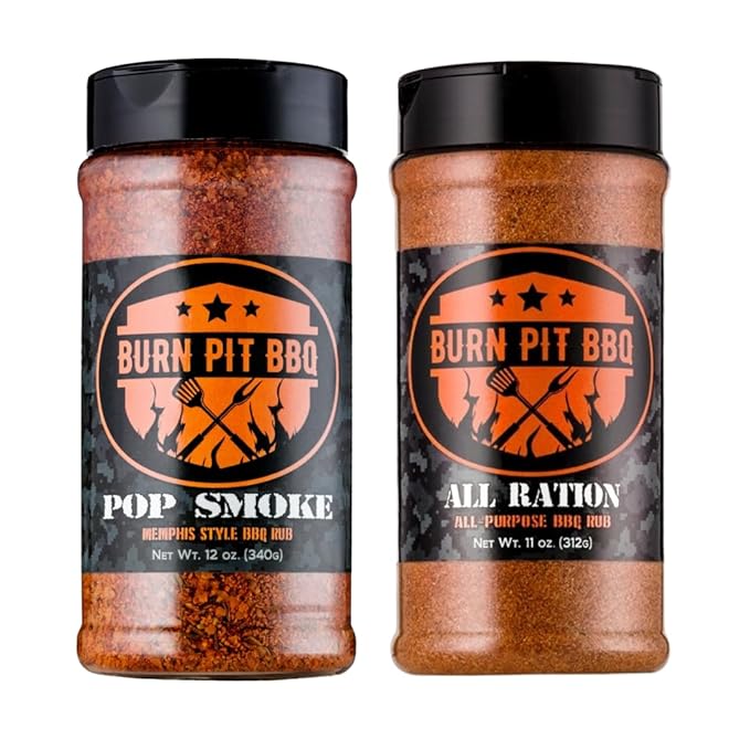 BBQ Rub Gift Set - Memphis Style &amp All-Purpose Seasonings for Smoking Grilling Ribs Brisket Pork Chicken - Ultimate Grilling Gift for Men &amp Women