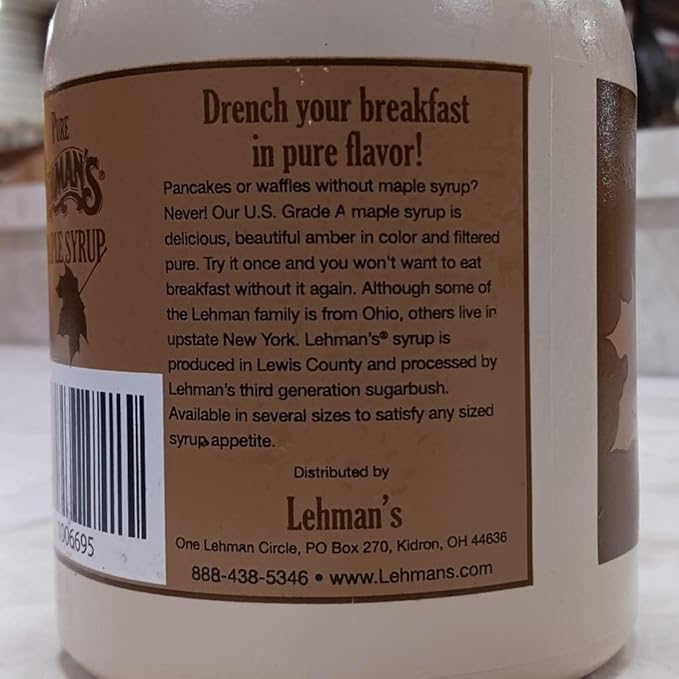 Lehman's Pure Maple Syrup - 1 Qt