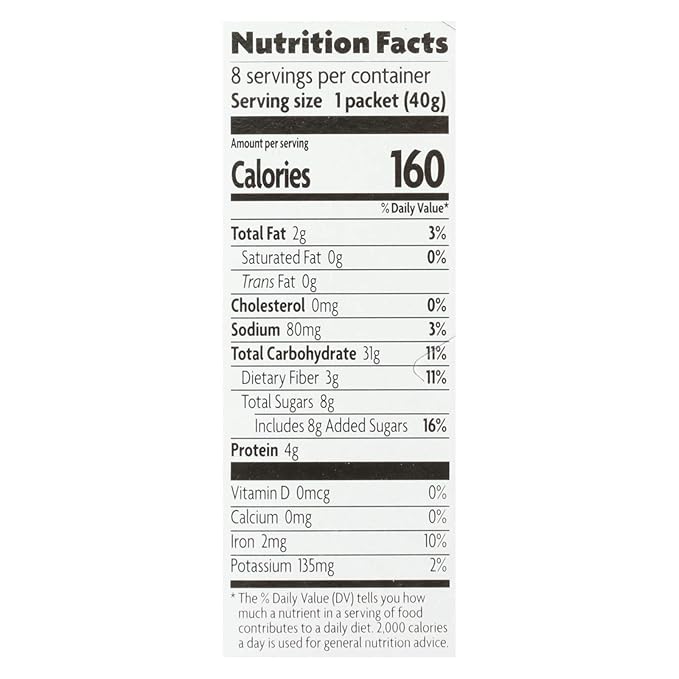 Natures Path Organic Brown Sugar Maple Hot Oatmeal 11.3 Ounce - 6 per case.