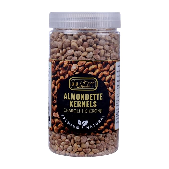 Organic Almondette Kernels (Chironji Seeds) Charoli Seeds - Rich In Nutrients Source Of Protein Fibers And Essential Minerals - Ideal For Garnishing Baking (200 gm)