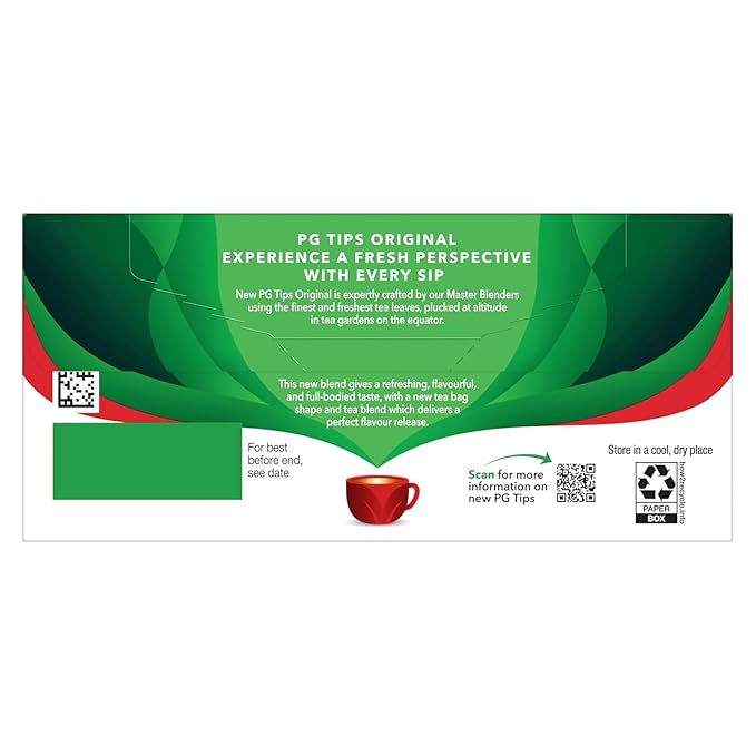 PG Tips Premium Black Tea For a Classic Caffeinated Beverage Black Tea Bags 240 Total Bags (40 Count - Pack of 6)