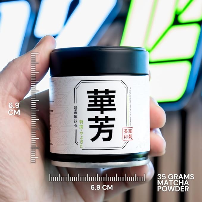 Chazoku Yabukita (35g Tin) - Matcha Green Tea Powder - Single Cultivar - Ceremonial Grade First Harvest - Traditional Japanese Matcha - Stone Milled - Fresh from Yame Japan